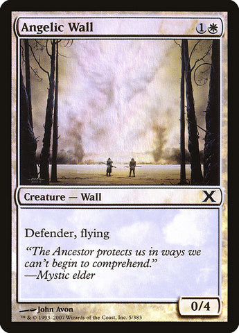 Magic | Angelic Wall (Premium Foil) [Tenth Edition] | The Nerd Merchant