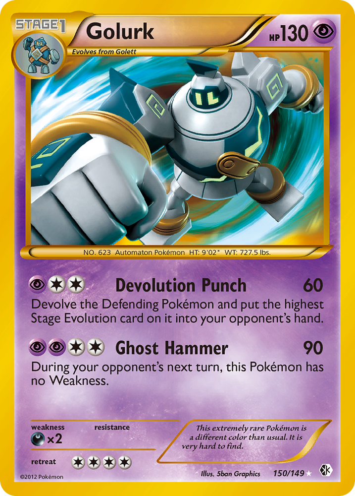 Pokemon | Golurk (150/149) [Black & White: Boundaries Crossed] | The Nerd Merchant