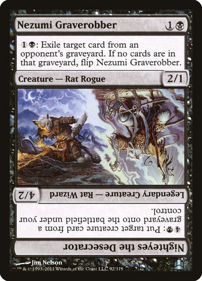 Magic | Nezumi Graverobber // Nighteyes the Desecrator [Commander 2011] | The Nerd Merchant