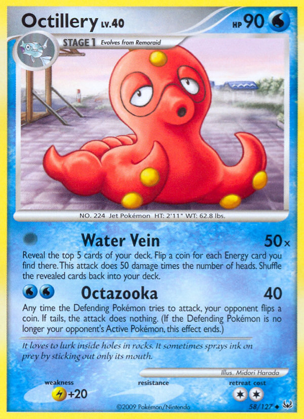 Pokemon | Octillery (58/127) [Platinum: Base Set] | The Nerd Merchant