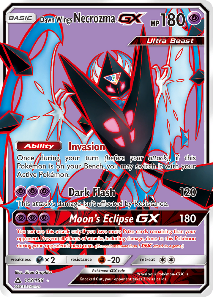 Pokemon | Dawn Wings Necrozma GX (143/156) [Sun & Moon: Ultra Prism] | The Nerd Merchant