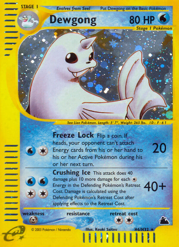 Pokemon | Dewgong (H6/H32) [Skyridge] | The Nerd Merchant