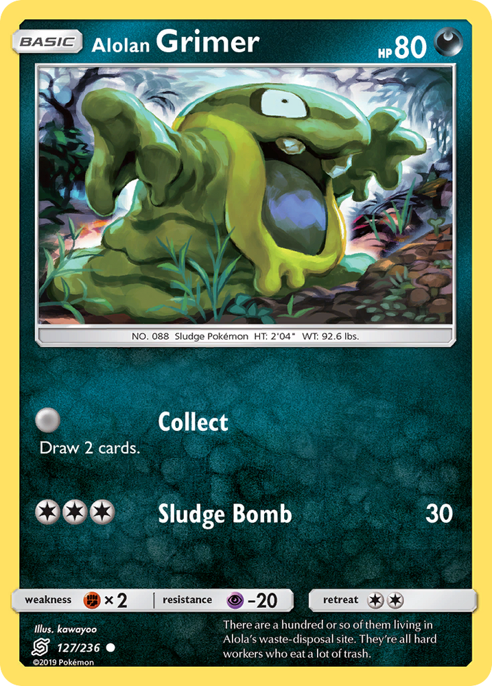 Pokemon | Alolan Grimer (127/236) [Sun & Moon: Unified Minds] | The Nerd Merchant