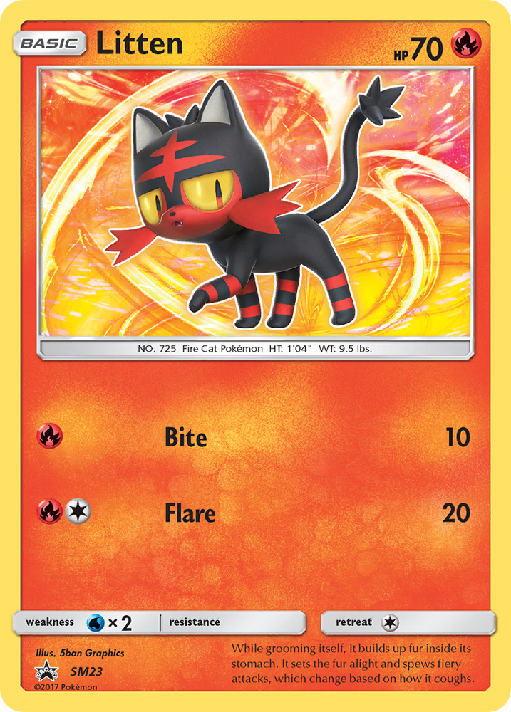 Pokemon | Litten (SM23) [Sun & Moon: Black Star Promos] | The Nerd Merchant
