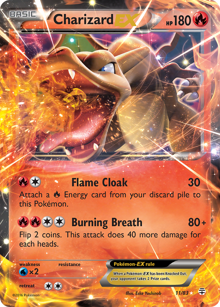 Pokemon | Charizard EX (11/83) [XY: Generations] | The Nerd Merchant