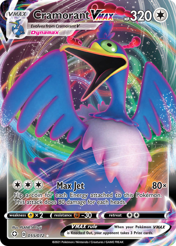 Pokemon | Cramorant VMAX (055/072) [Sword & Shield: Shining Fates] | The Nerd Merchant