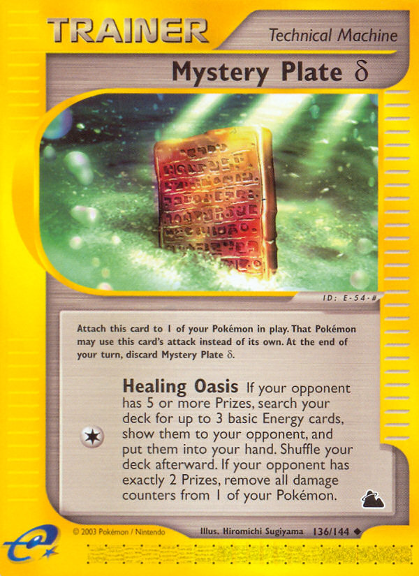Pokemon | Mystery Plate Delta (136/144) [Skyridge] | The Nerd Merchant