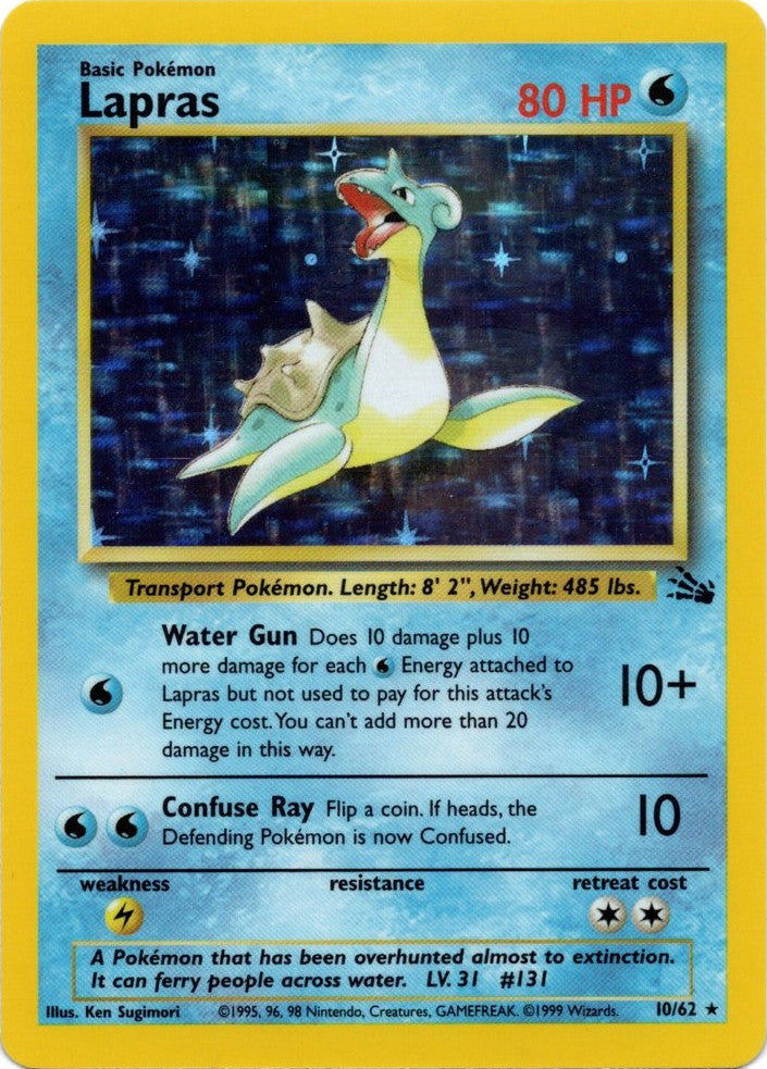 Pokemon | Lapras (10/62) [Fossil Unlimited] | The Nerd Merchant