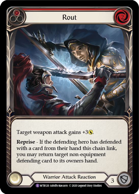 Flesh and Blood TCG | Rout [U-WTR120] (Welcome to Rathe Unlimited)  Unlimited Rainbow Foil | The Nerd Merchant