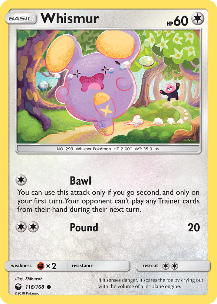Pokemon | Whismur (116/168) [Sun & Moon: Celestial Storm] | The Nerd Merchant