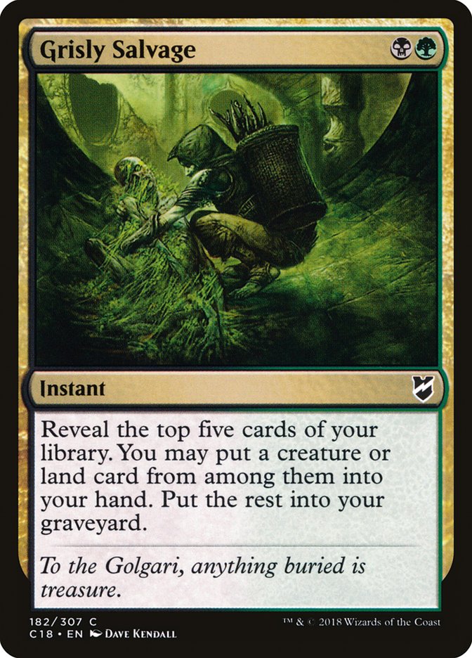 Magic | Grisly Salvage [Commander 2018] | The Nerd Merchant