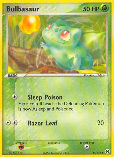 Pokemon | Bulbasaur (54/112) [EX: FireRed & LeafGreen] | The Nerd Merchant