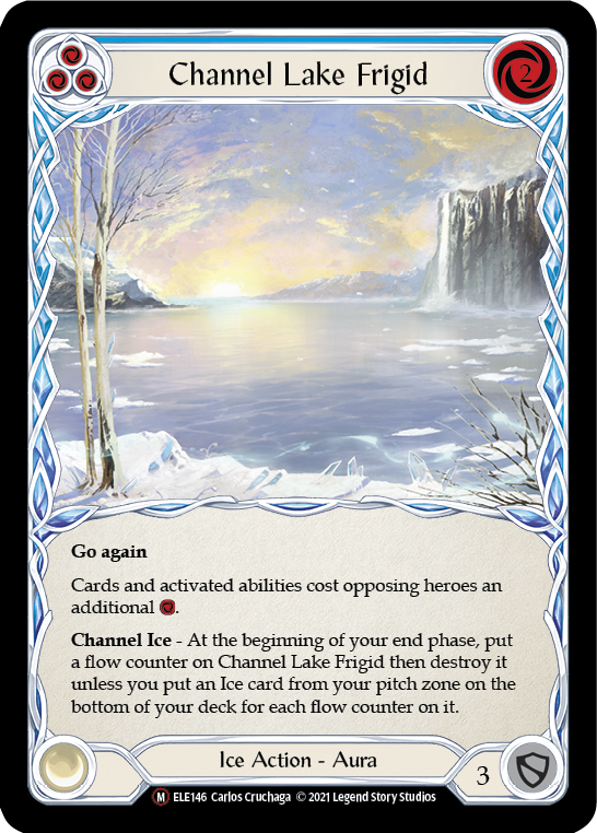 Flesh and Blood TCG | Channel Lake Frigid [U-ELE146] (Tales of Aria Unlimited)  Unlimited Rainbow Foil | The Nerd Merchant