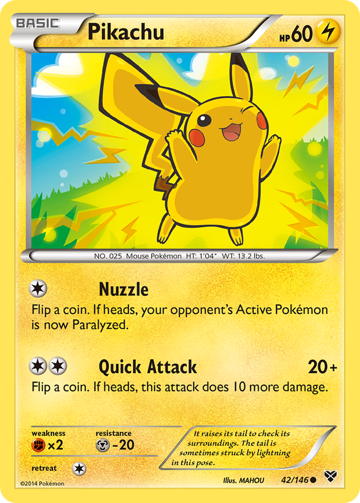 Pokemon | Pikachu (42/146) [XY: Base Set] | The Nerd Merchant
