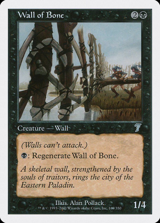 Magic | Wall of Bone [Seventh Edition] | The Nerd Merchant