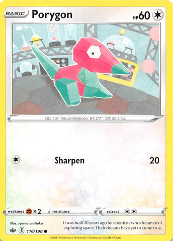 Pokemon | Porygon (116/198) [Sword & Shield: Chilling Reign] | The Nerd Merchant