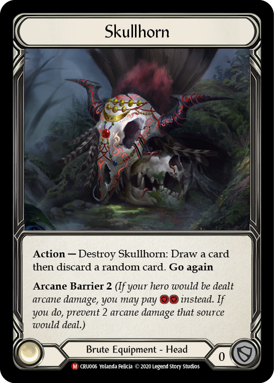 Flesh and Blood TCG | Skullhorn [CRU006] (Crucible of War)  1st Edition Normal | The Nerd Merchant
