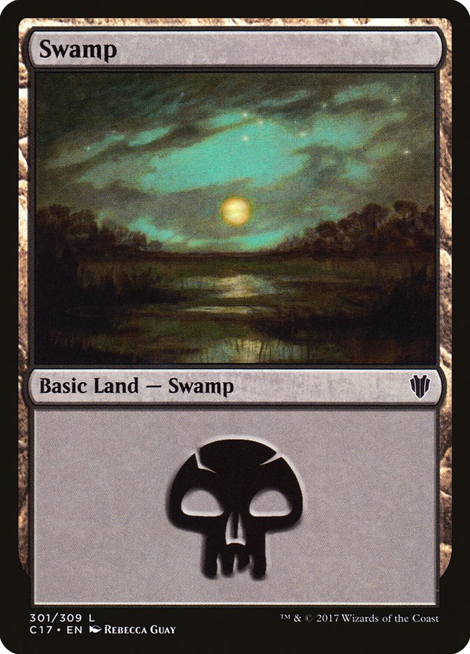 Magic | Swamp (301) [Commander 2017] | The Nerd Merchant