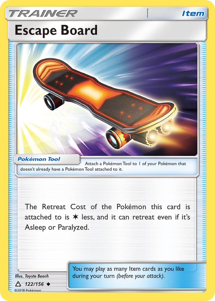 Pokemon | Escape Board (122/156) [Sun & Moon: Ultra Prism] | The Nerd Merchant