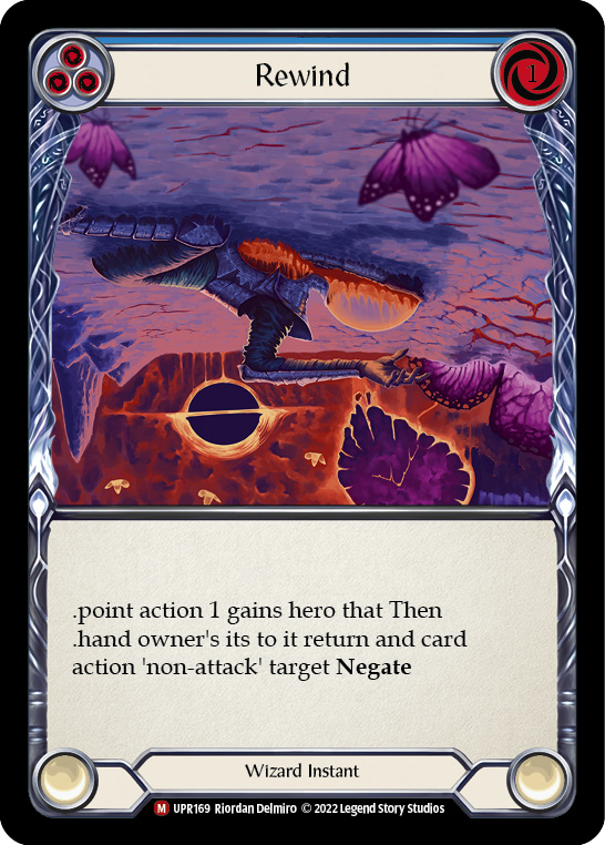 Flesh and Blood TCG | Rewind (Alternate Art) [UPR169] (Uprising)  Rainbow Foil | The Nerd Merchant