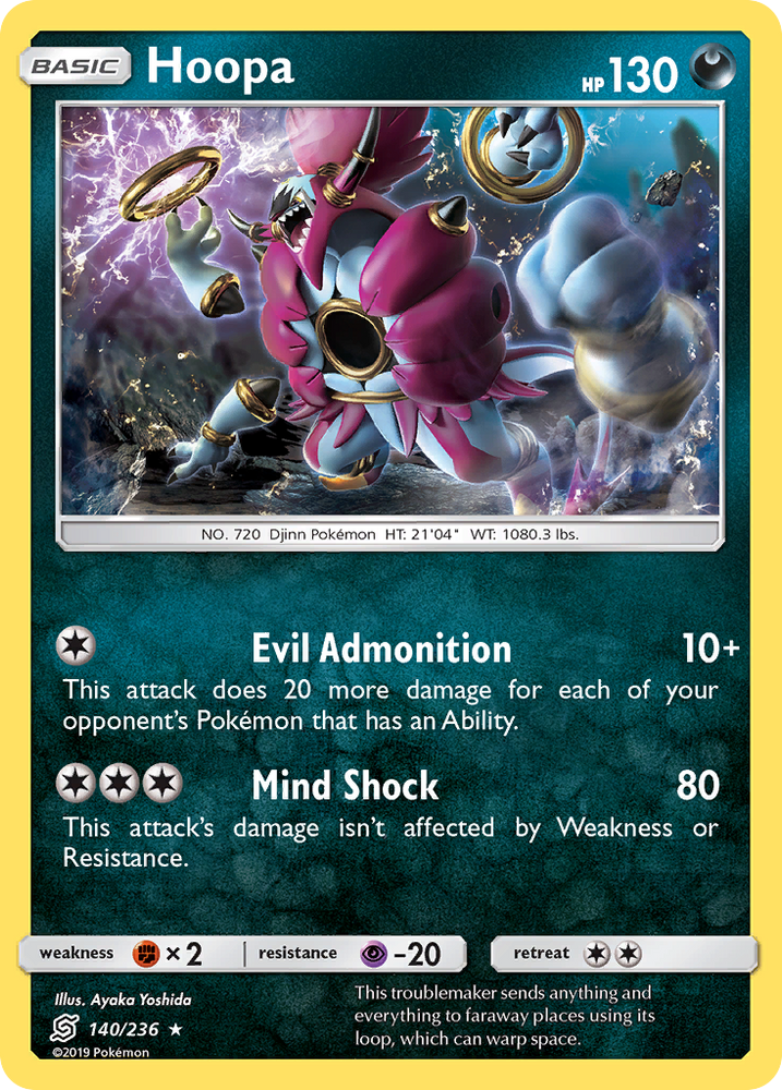 Pokemon | Hoopa (140/236) [Sun & Moon: Unified Minds] | The Nerd Merchant