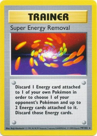 Pokemon | Super Energy Removal (79/102) [Base Set Shadowless Unlimited] | The Nerd Merchant