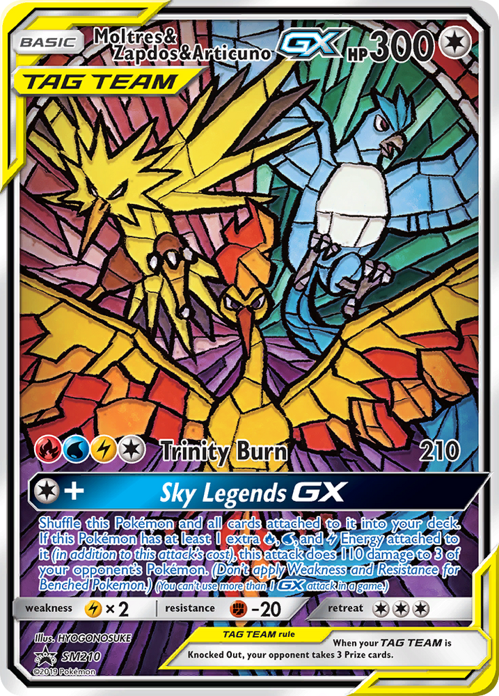 Pokemon | Moltres & Zapdos & Articuno GX (SM210) [Sun & Moon: Black Star Promos] | The Nerd Merchant