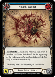 Flesh and Blood TCG | Smash Instinct (Blue) [U-WTR028] (Welcome to Rathe Unlimited)  Unlimited Rainbow Foil | The Nerd Merchant
