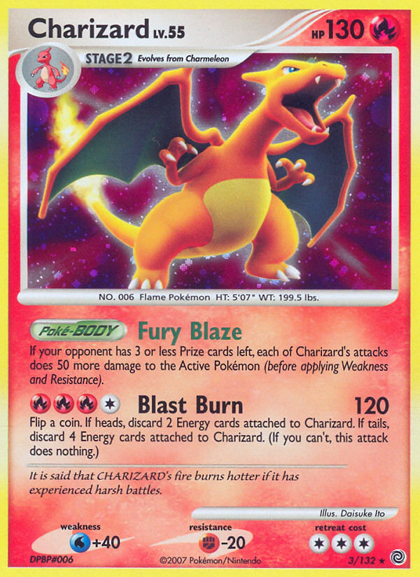 Pokemon | Charizard (3/132) [Diamond & Pearl: Secret Wonders] | The Nerd Merchant