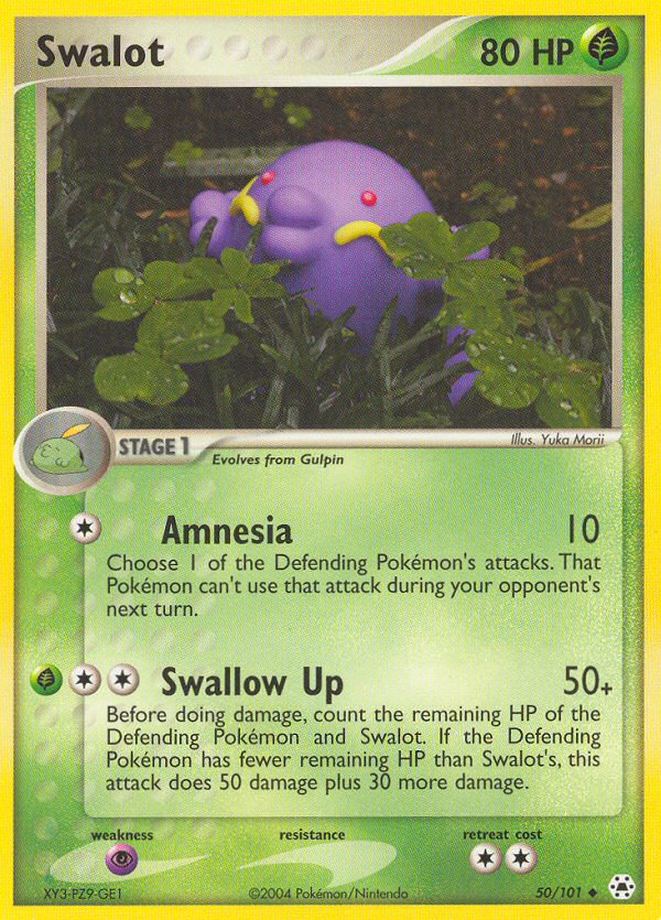 Pokemon | Swalot (50/101) [EX: Hidden Legends] | The Nerd Merchant