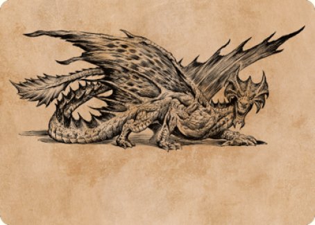 Magic | Ancient Brass Dragon Art Card (49) [Commander Legends: Battle for Baldur's Gate Art Series] | The Nerd Merchant