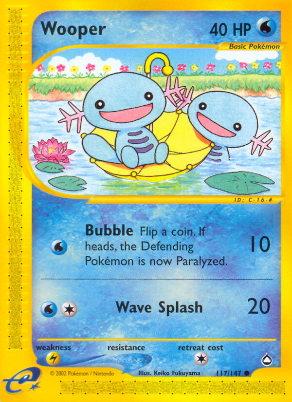 Pokemon | Wooper (117/147) [Aquapolis] | The Nerd Merchant