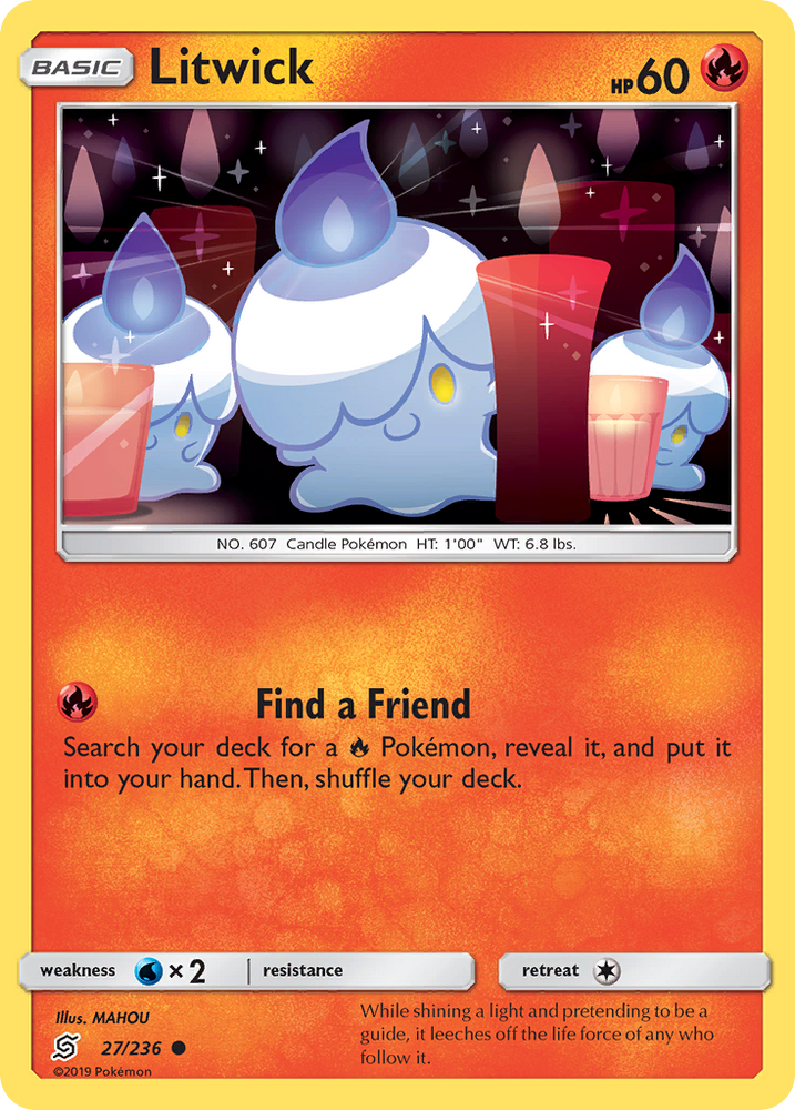 Pokemon | Litwick (27/236) [Sun & Moon: Unified Minds] | The Nerd Merchant