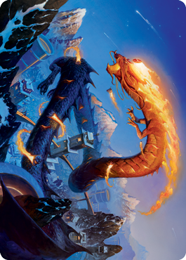 Magic | Atsushi, the Blazing Sky 1 Art Card [Kamigawa: Neon Dynasty Art Series] | The Nerd Merchant