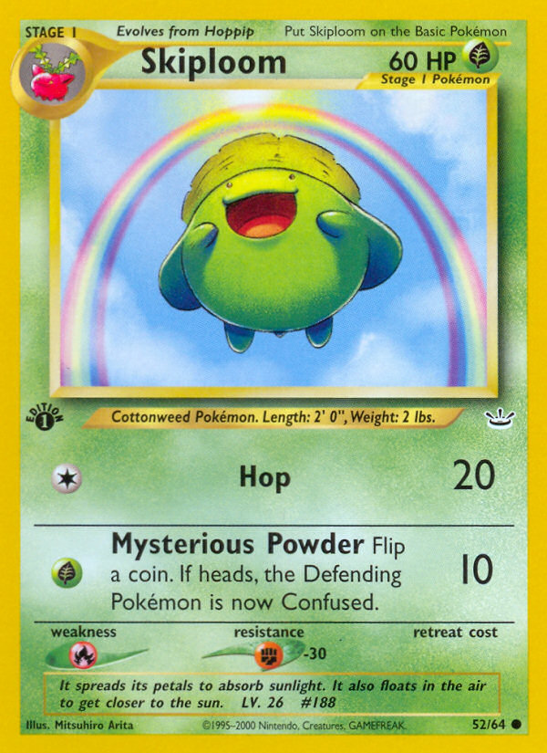 Pokemon | Skiploom (52/64) [Neo Revelation 1st Edition] | The Nerd Merchant