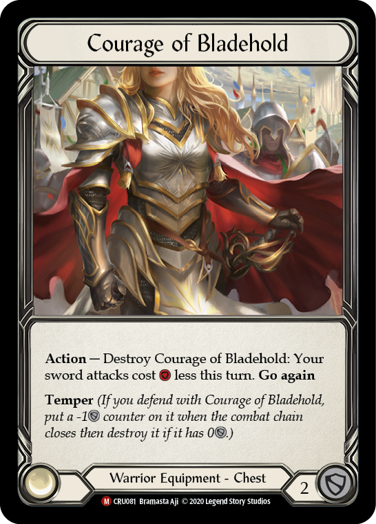 Flesh and Blood TCG | Courage of Bladehold [CRU081] (Crucible of War)  1st Edition Normal | The Nerd Merchant