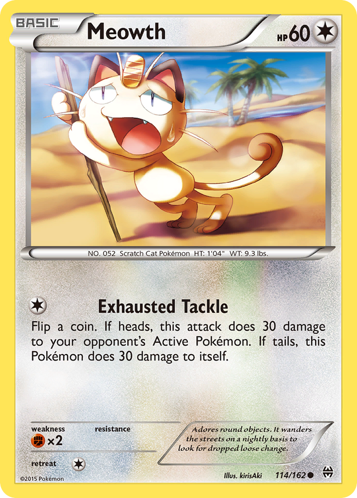 Pokemon | Meowth (114/162) [XY: BREAKthrough] | The Nerd Merchant