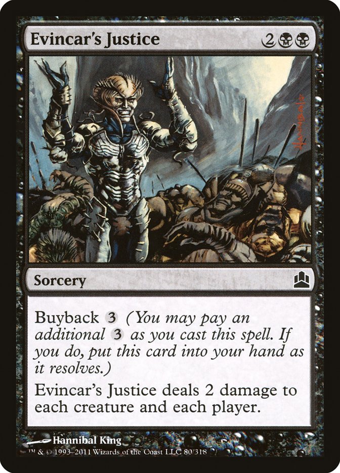 Magic | Evincar's Justice [Commander 2011] | The Nerd Merchant