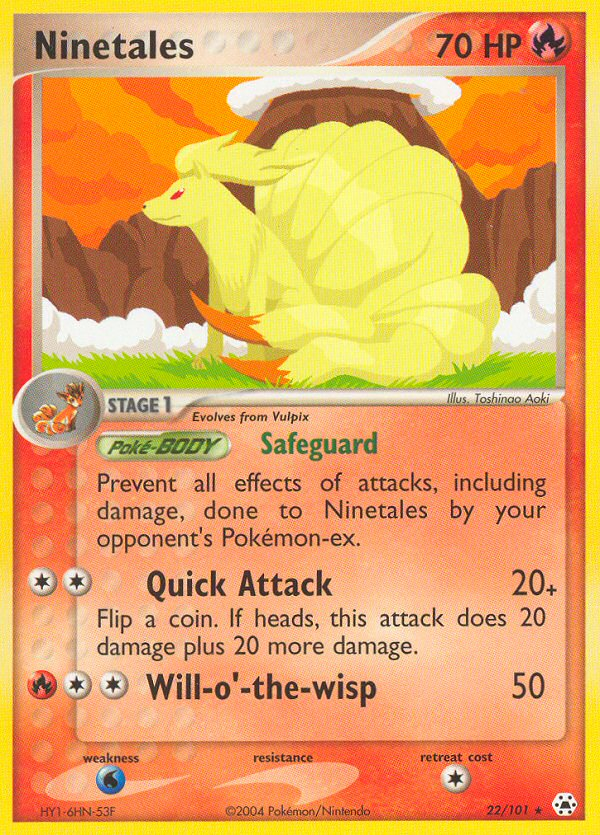 Pokemon | Ninetales (22/101) [EX: Hidden Legends] | The Nerd Merchant