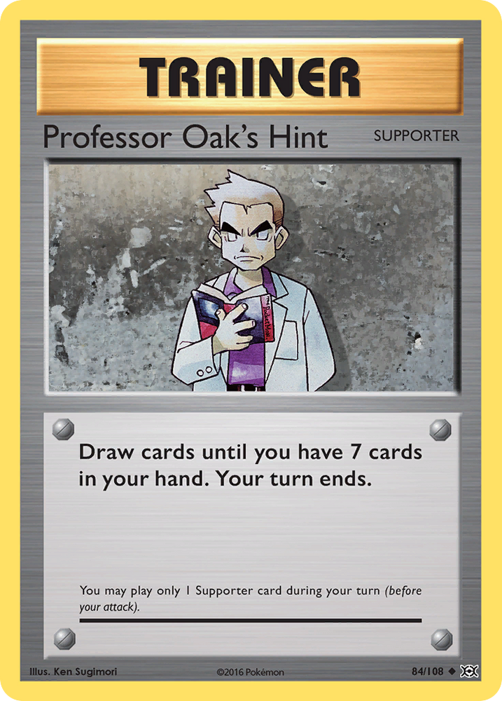 Pokemon | Professor Oak's Hint (84/108) [XY: Evolutions] | The Nerd Merchant