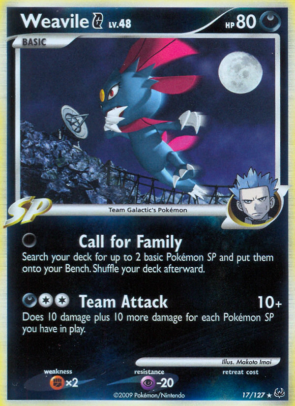 Pokemon | Weavile G (17/127) [Platinum: Base Set] | The Nerd Merchant