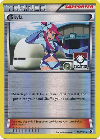 Pokemon | Skyla (134/149) (League Promo) [Black & White: Boundaries Crossed] | The Nerd Merchant