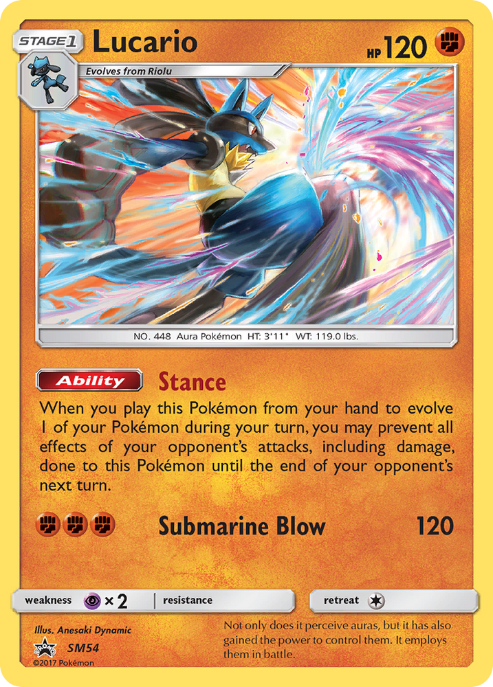 Pokemon | Lucario (SM54) [Sun & Moon: Black Star Promos] | The Nerd Merchant