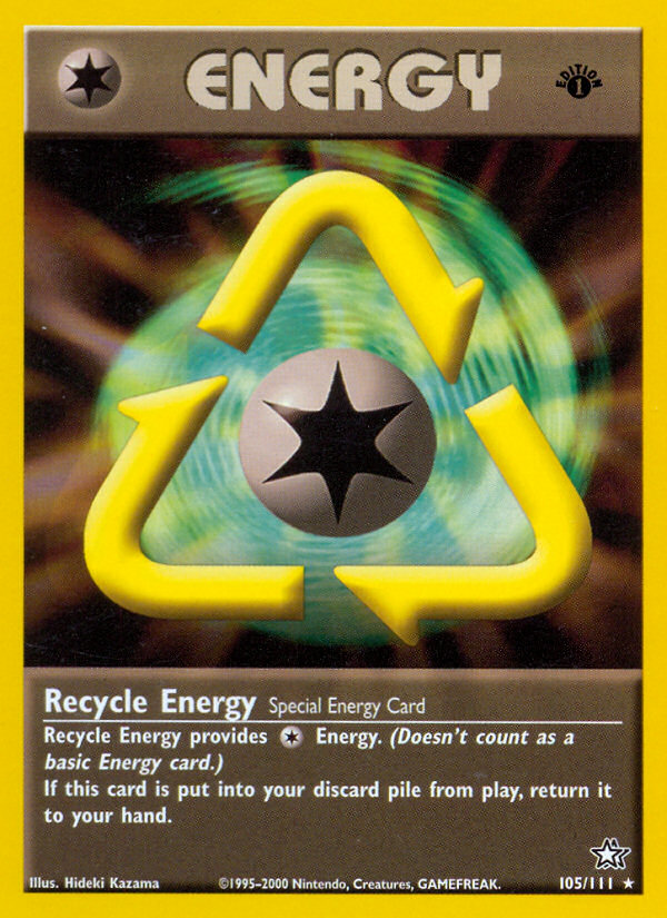 Pokemon | Recycle Energy (105/111) [Neo Genesis 1st Edition] | The Nerd Merchant