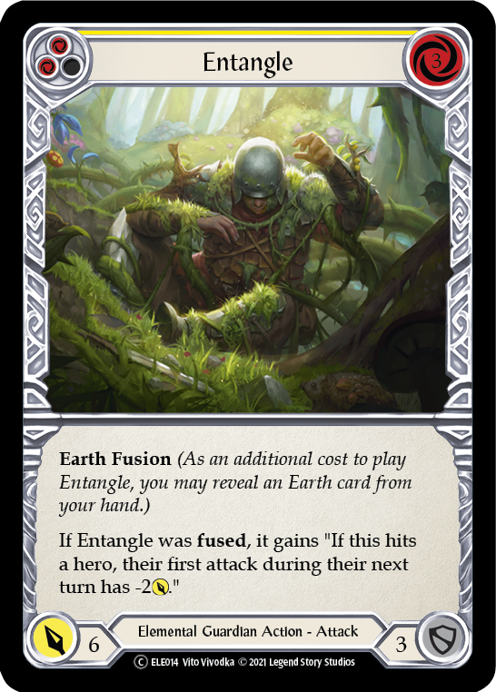 Flesh and Blood TCG | Entangle (Yellow) [U-ELE014] (Tales of Aria Unlimited)  Unlimited Rainbow Foil | The Nerd Merchant