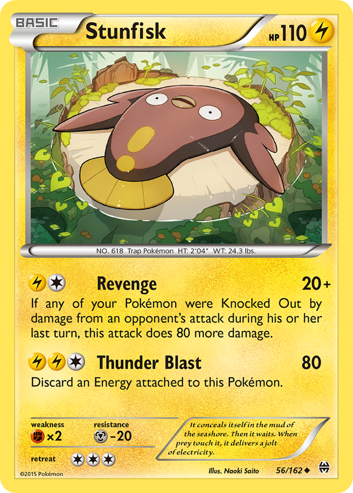 Pokemon | Stunfisk (56/162) [XY: BREAKthrough] | The Nerd Merchant