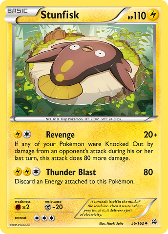 Pokemon | Stunfisk (56/162) [XY: BREAKthrough] | The Nerd Merchant