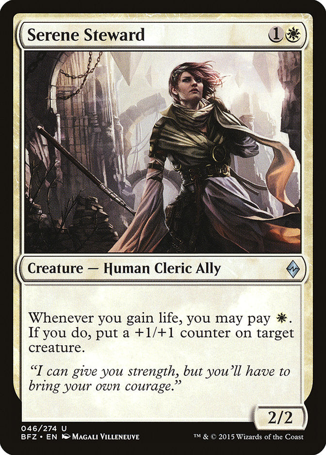 Magic | Serene Steward [Battle for Zendikar] | The Nerd Merchant