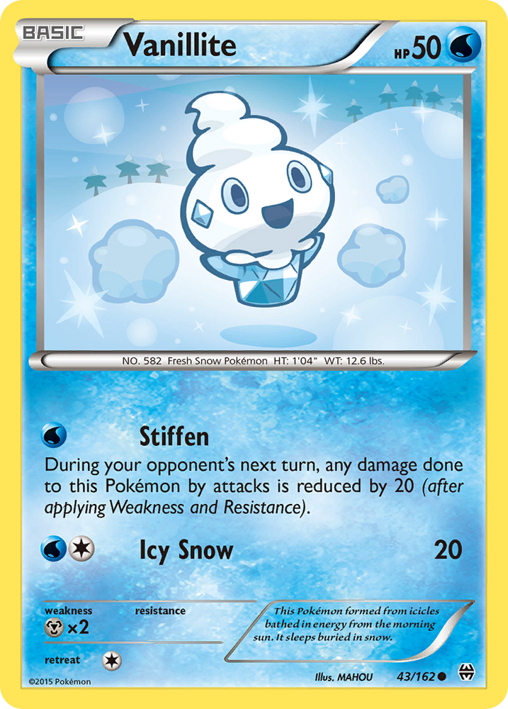 Pokemon | Vanillite (43/162) [XY: BREAKthrough] | The Nerd Merchant