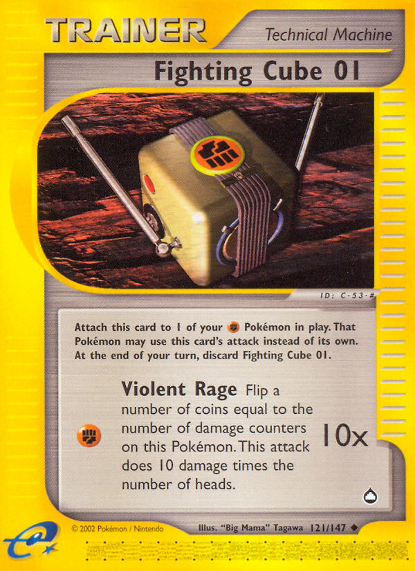 Pokemon | Fighting Cube 01 (121/147) [Aquapolis] | The Nerd Merchant